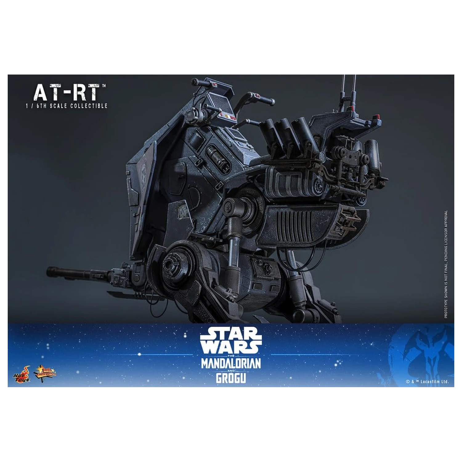 Star Wars: The Mandalorian & Grogu Movie Masterpiece Komplet akcijskih figur 1/6 Imperial Remnant AT-RT Driver & AT-RT 60 cm fotografija izdelka