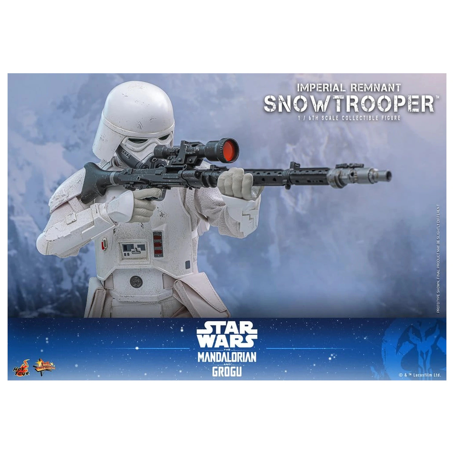 Star Wars: The Mandalorian & Grogu Movie Masterpiece akcijska figura 1/6 Imperial Remnant Snowtrooper 30 cm fotografija izdelka