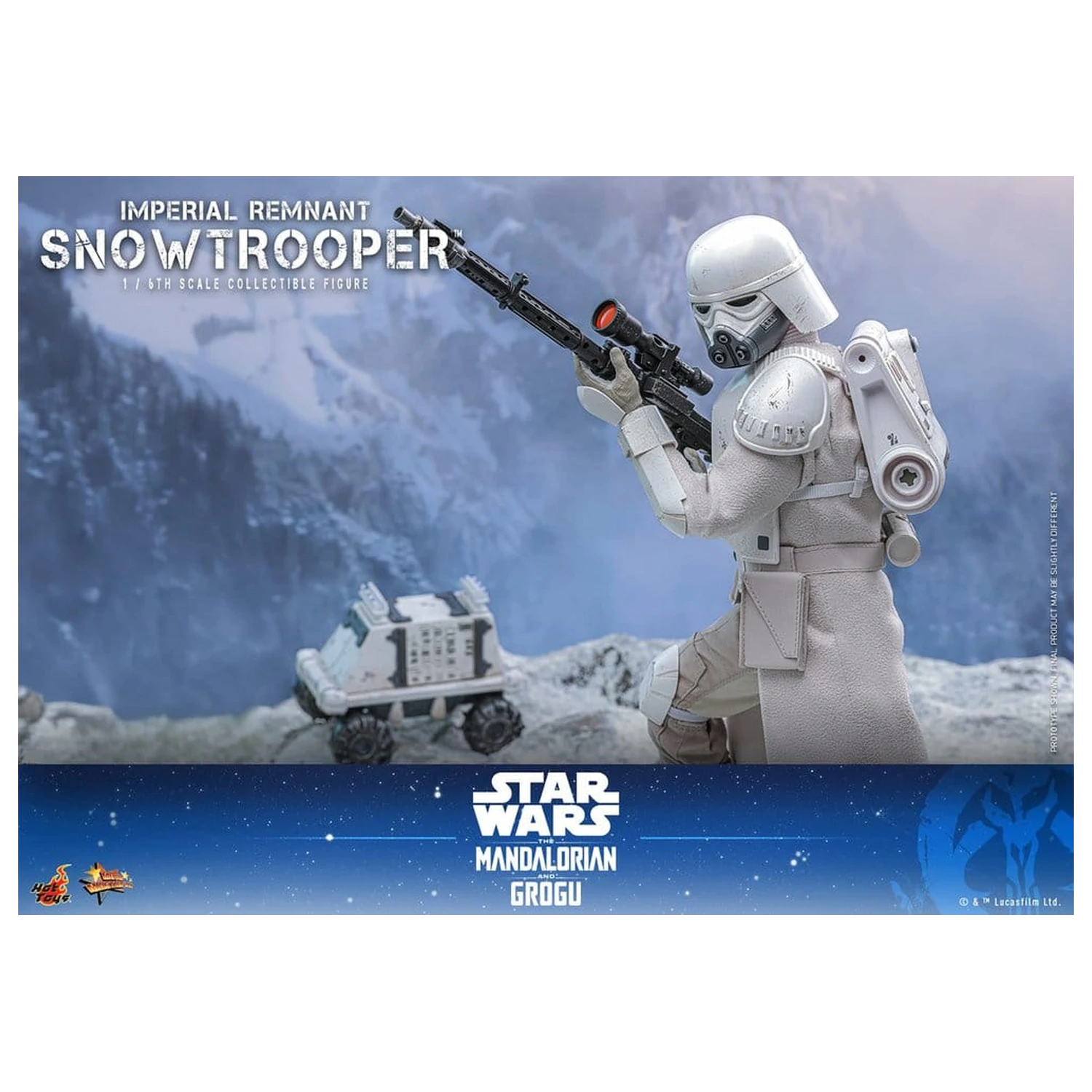 Star Wars: The Mandalorian & Grogu Movie Masterpiece akcijska figura 1/6 Imperial Remnant Snowtrooper 30 cm fotografija izdelka