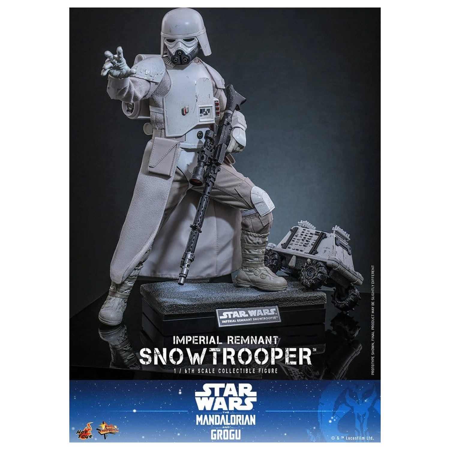 Star Wars: The Mandalorian & Grogu Movie Masterpiece akcijska figura 1/6 Imperial Remnant Snowtrooper 30 cm fotografija izdelka