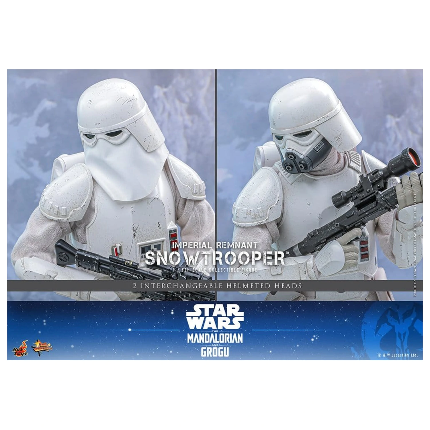 Star Wars: The Mandalorian & Grogu Movie Masterpiece akcijska figura 1/6 Imperial Remnant Snowtrooper 30 cm fotografija izdelka