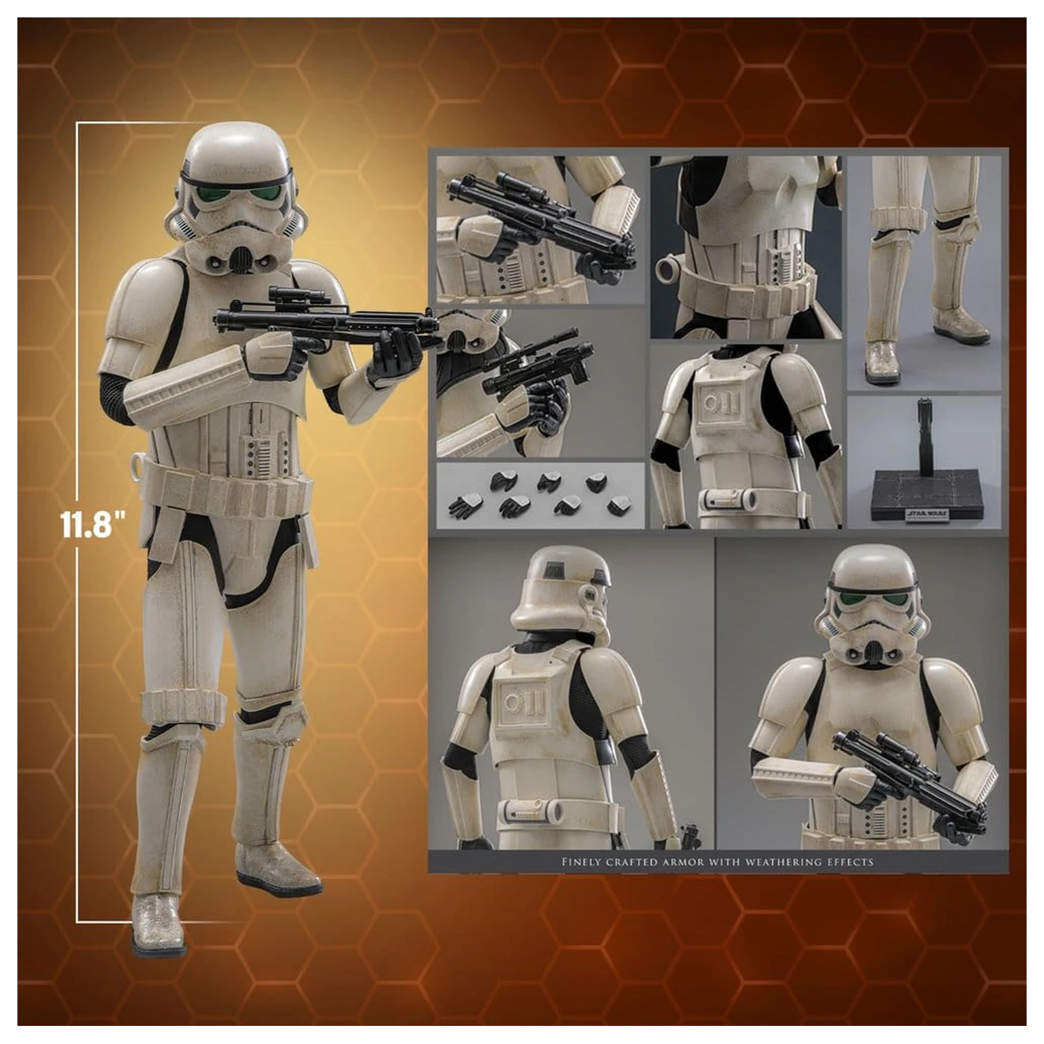 Star Wars: The Mandalorian & Grogu Movie Masterpiece akcijska figura 1/6 Imperial Remnant Stormtrooper 30 cm fotografija izdelka