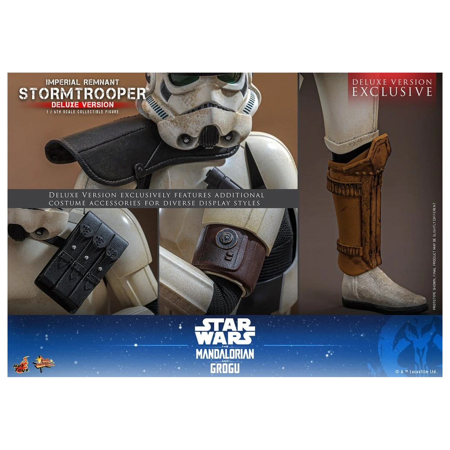 Star Wars: The Mandalorian & Grogu Movie Masterpiece akcijska figura 1/6 Imperial Remnant Stormtrooper (Deluxe Version) 30 cm fotografija izdelka