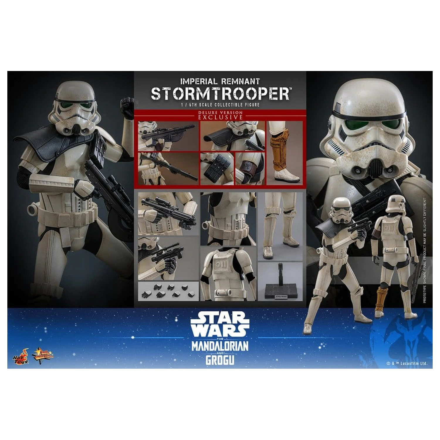 Star Wars: The Mandalorian & Grogu Movie Masterpiece akcijska figura 1/6 Imperial Remnant Stormtrooper (Deluxe Version) 30 cm fotografija izdelka