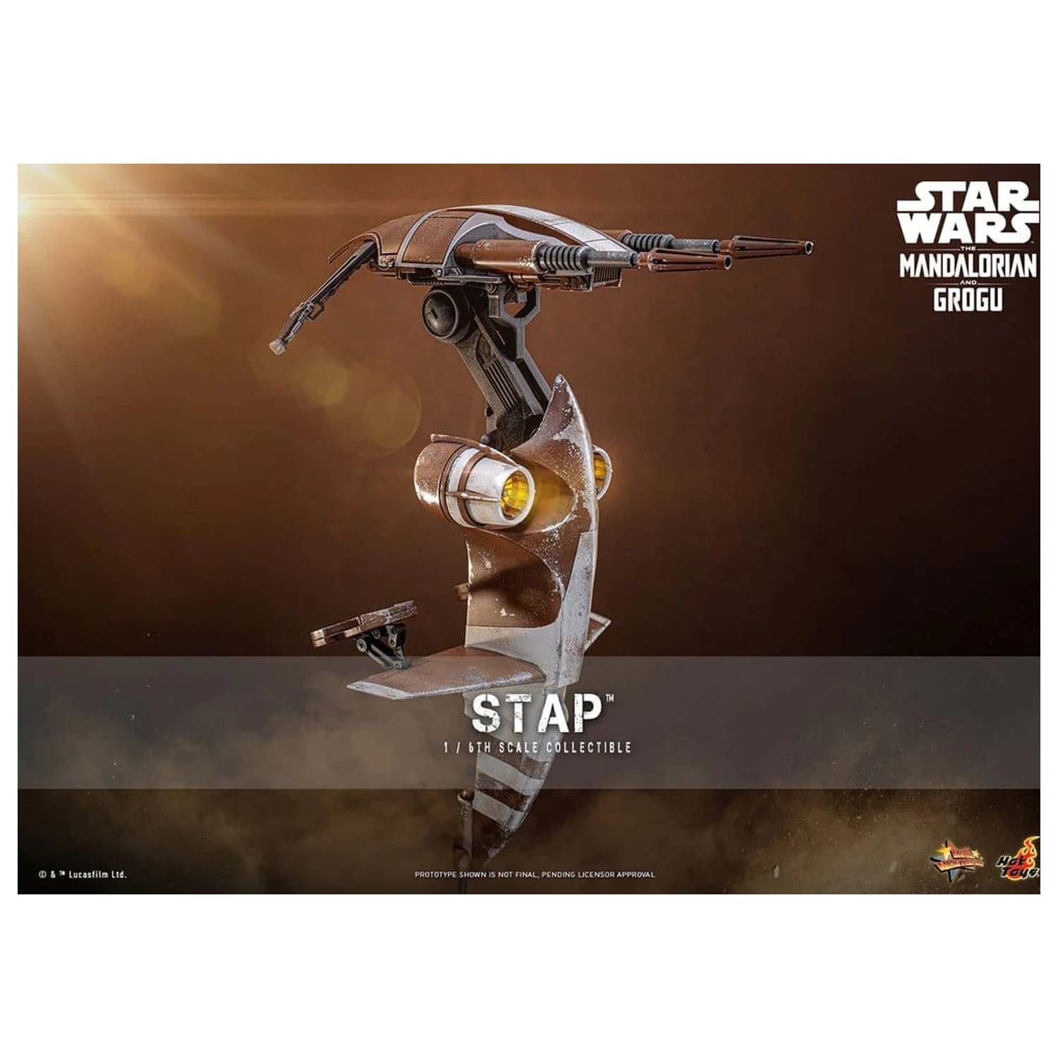 Star Wars: The Mandalorian & Grogu Movie Masterpiece Pripomoček 1/6 STAP 32 cm fotografija izdelka