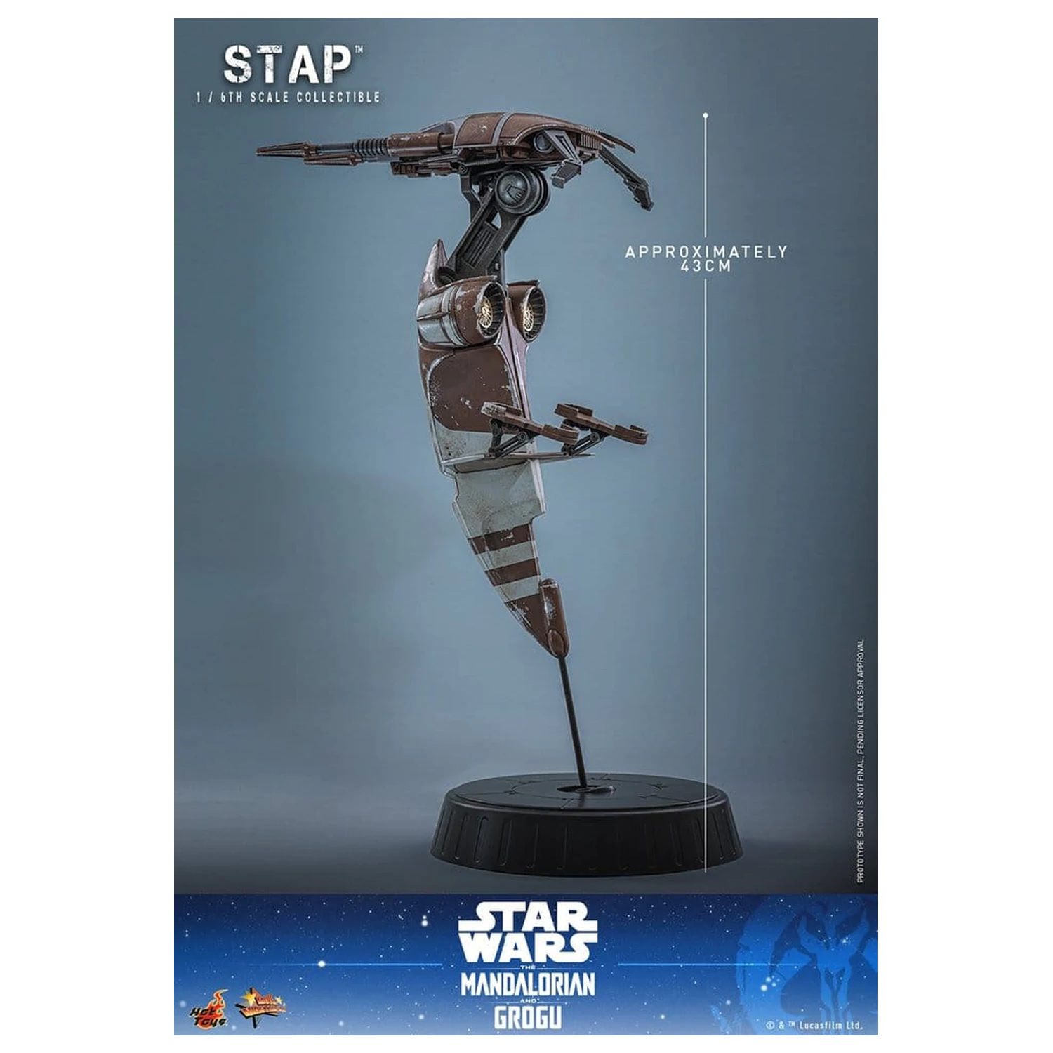 Star Wars: The Mandalorian & Grogu Movie Masterpiece Pripomoček 1/6 STAP 32 cm fotografija izdelka