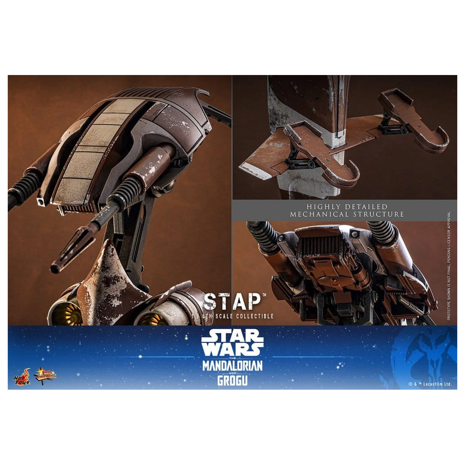 Star Wars: The Mandalorian & Grogu Movie Masterpiece Pripomoček 1/6 STAP 32 cm fotografija izdelka