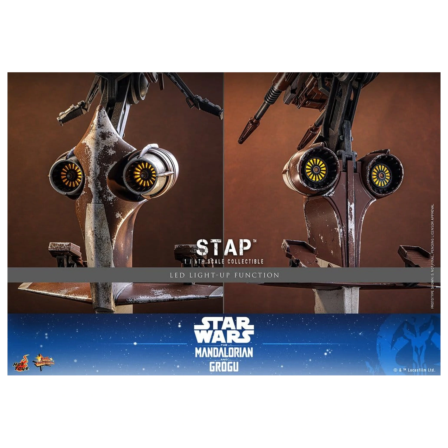 Star Wars: The Mandalorian & Grogu Movie Masterpiece Pripomoček 1/6 STAP 32 cm fotografija izdelka
