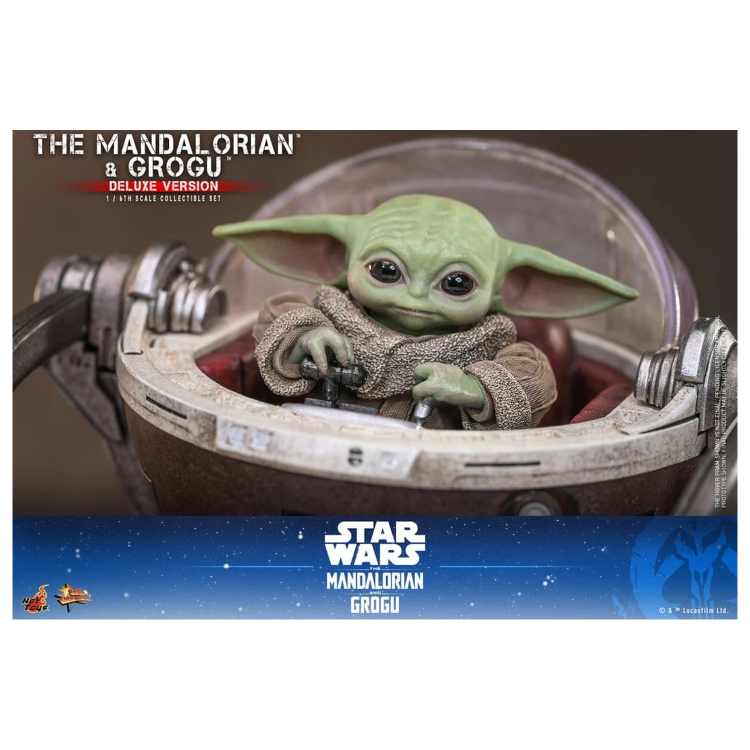 Star Wars: The Mandalorian & Grogu Movie Masterpiece akcijska figura 1/6 The Mandalorian and Grogu (Deluxe Version) 31 cm fotografija izdelka
