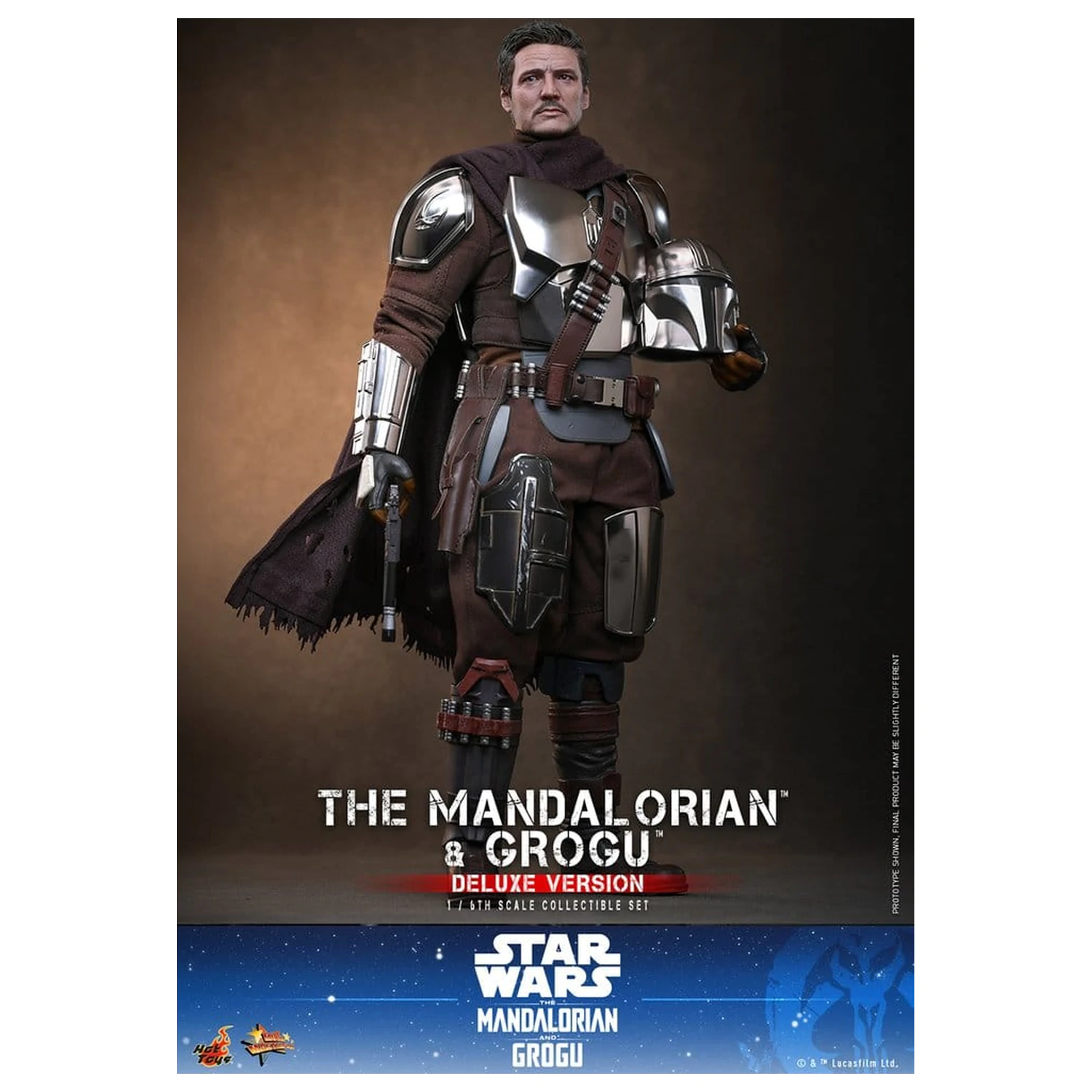 Star Wars: The Mandalorian & Grogu Movie Masterpiece akcijska figura 1/6 The Mandalorian and Grogu (Deluxe Version) 31 cm fotografija izdelka