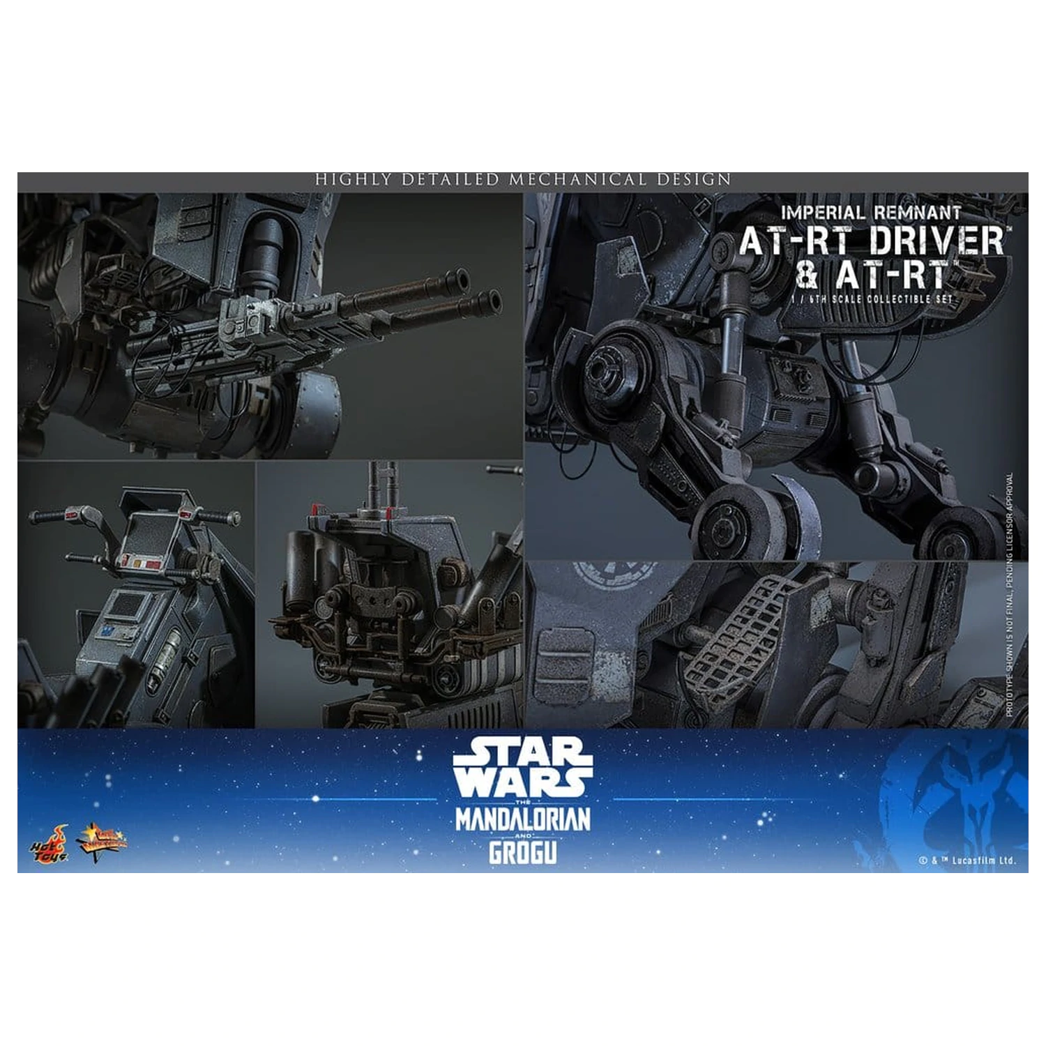 Star Wars: The Mandalorian & Grogu Movie Masterpiece Vozilo 1/6 AT-RT 60 cm fotografija izdelka