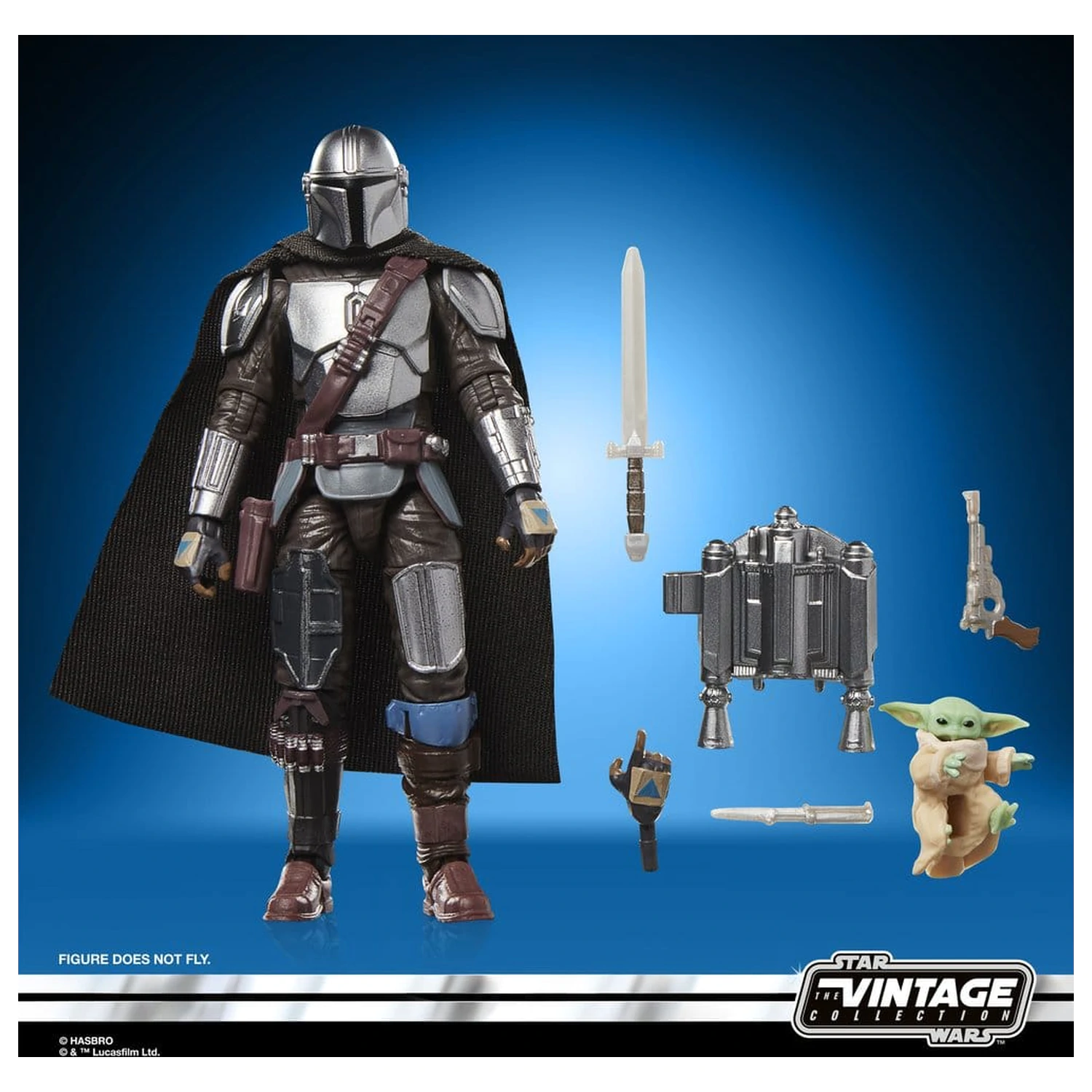 Star Wars: The Mandalorian & Grogu Vintage Collection akcijska figura The Mandalorian & Grogu 10 cm fotografija izdelka