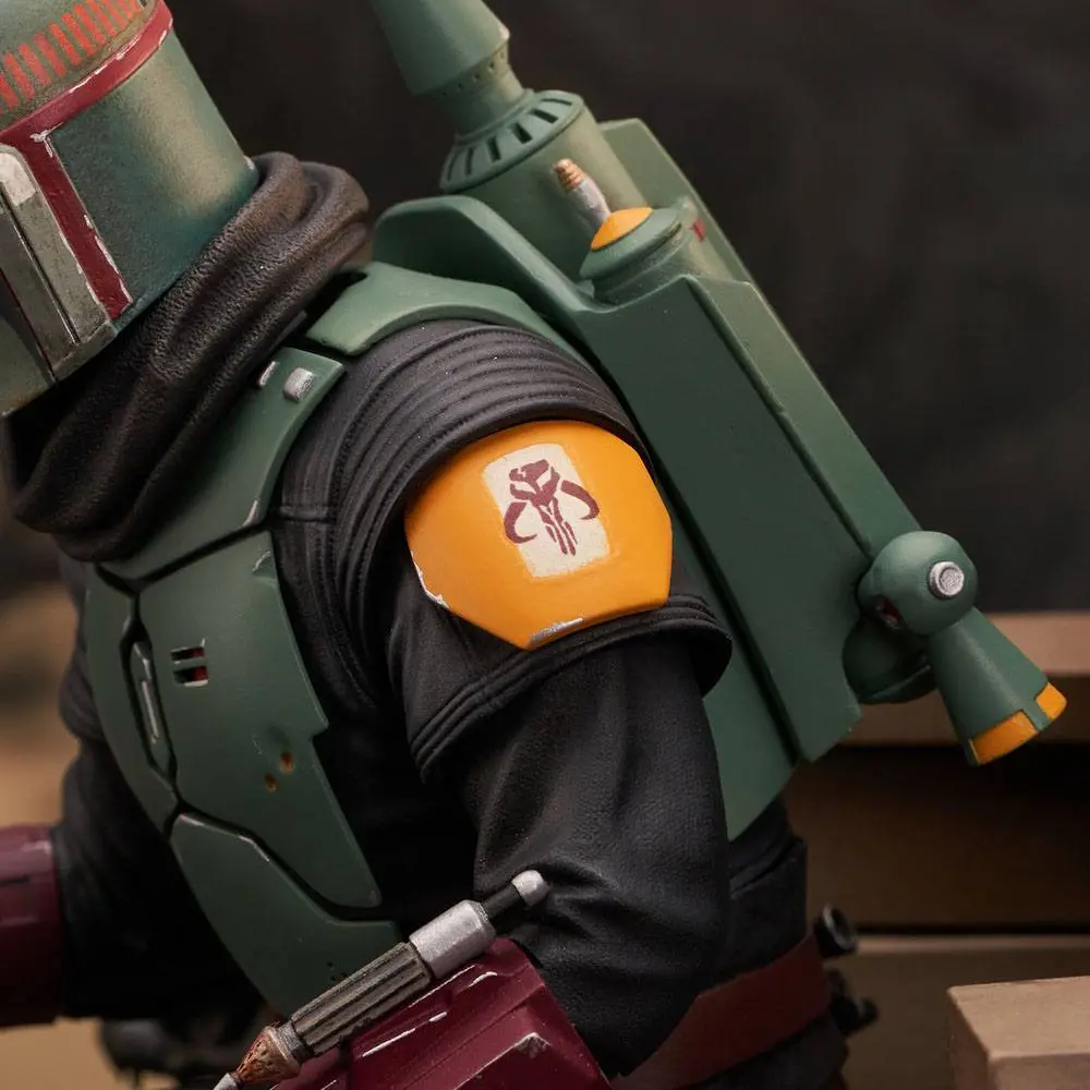 Star Wars: The Mandalorian Premier Collection Kip 1/7 Boba Fett on Throne 24 cm fotografija izdelka