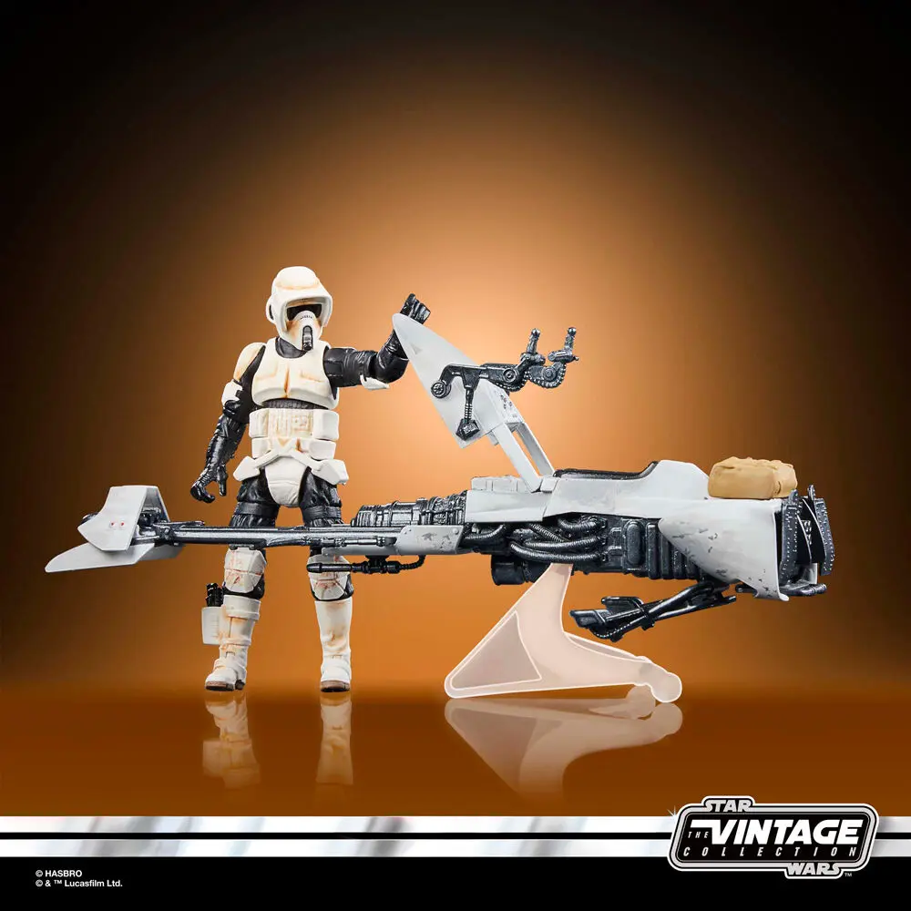 Vojna zvezd: The Mandalorian Vintage Collection vozilo s figurami Speeder Bike z Scout Trooper & Grogu fotografija izdelka