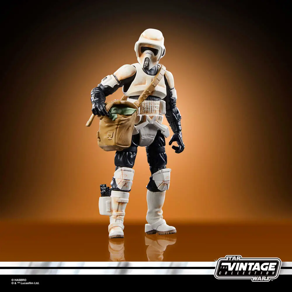 Vojna zvezd: The Mandalorian Vintage Collection vozilo s figurami Speeder Bike z Scout Trooper & Grogu fotografija izdelka