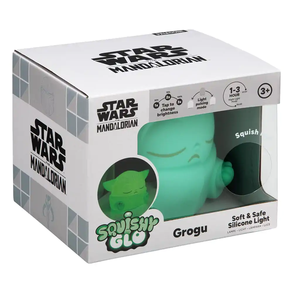 Star Wars The Mandalorian Squishy Glo silikonska lučka Grogu 15 cm fotografija izdelka