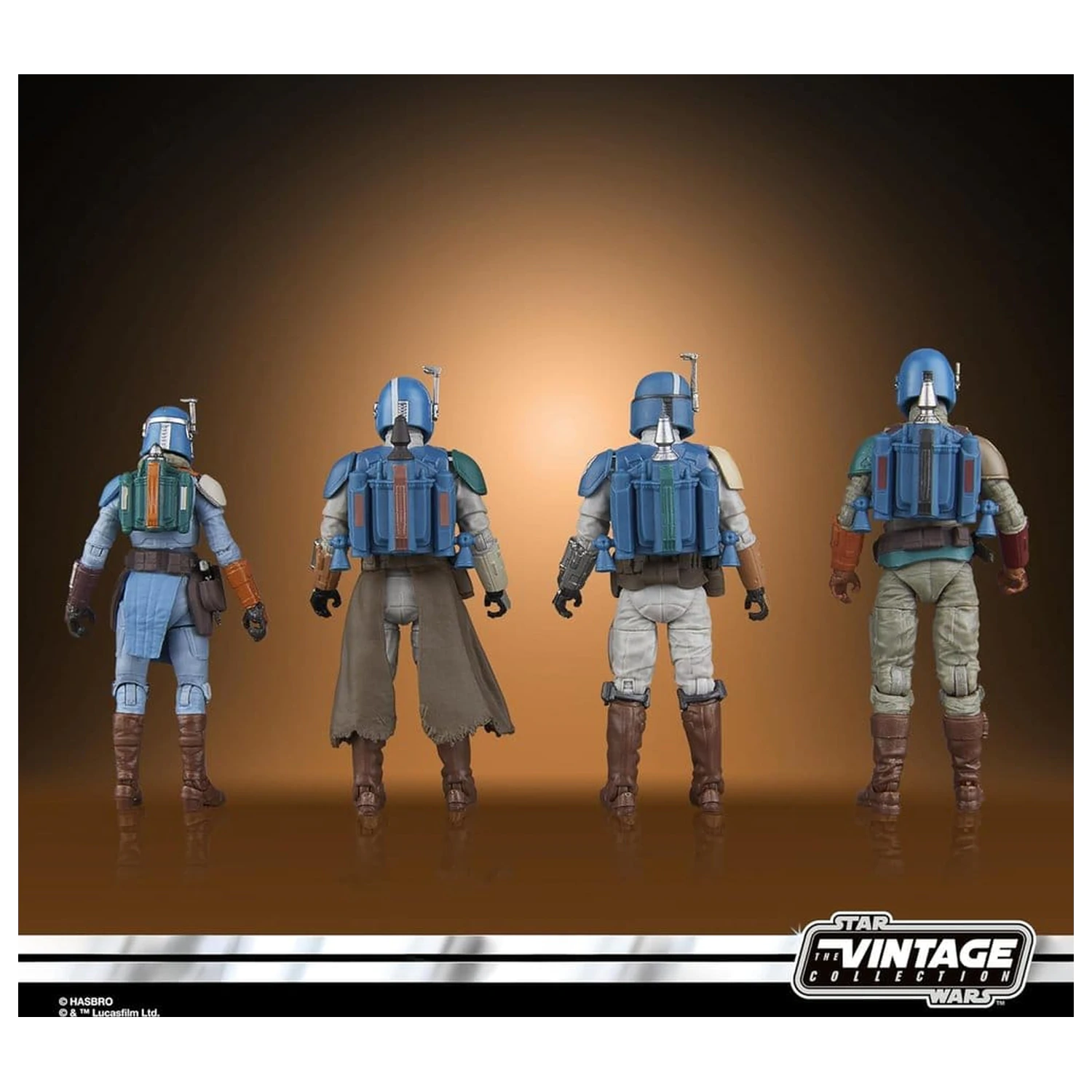 Star Wars The Mandalorian Vintage Collection akcija figura 4-paket Mandalorian Shriek-Hawk 10 cm fotografija izdelka