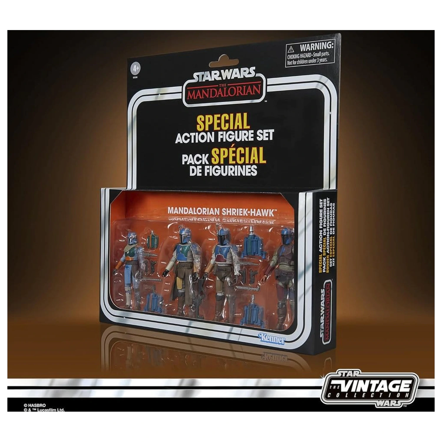 Star Wars The Mandalorian Vintage Collection akcija figura 4-paket Mandalorian Shriek-Hawk 10 cm fotografija izdelka