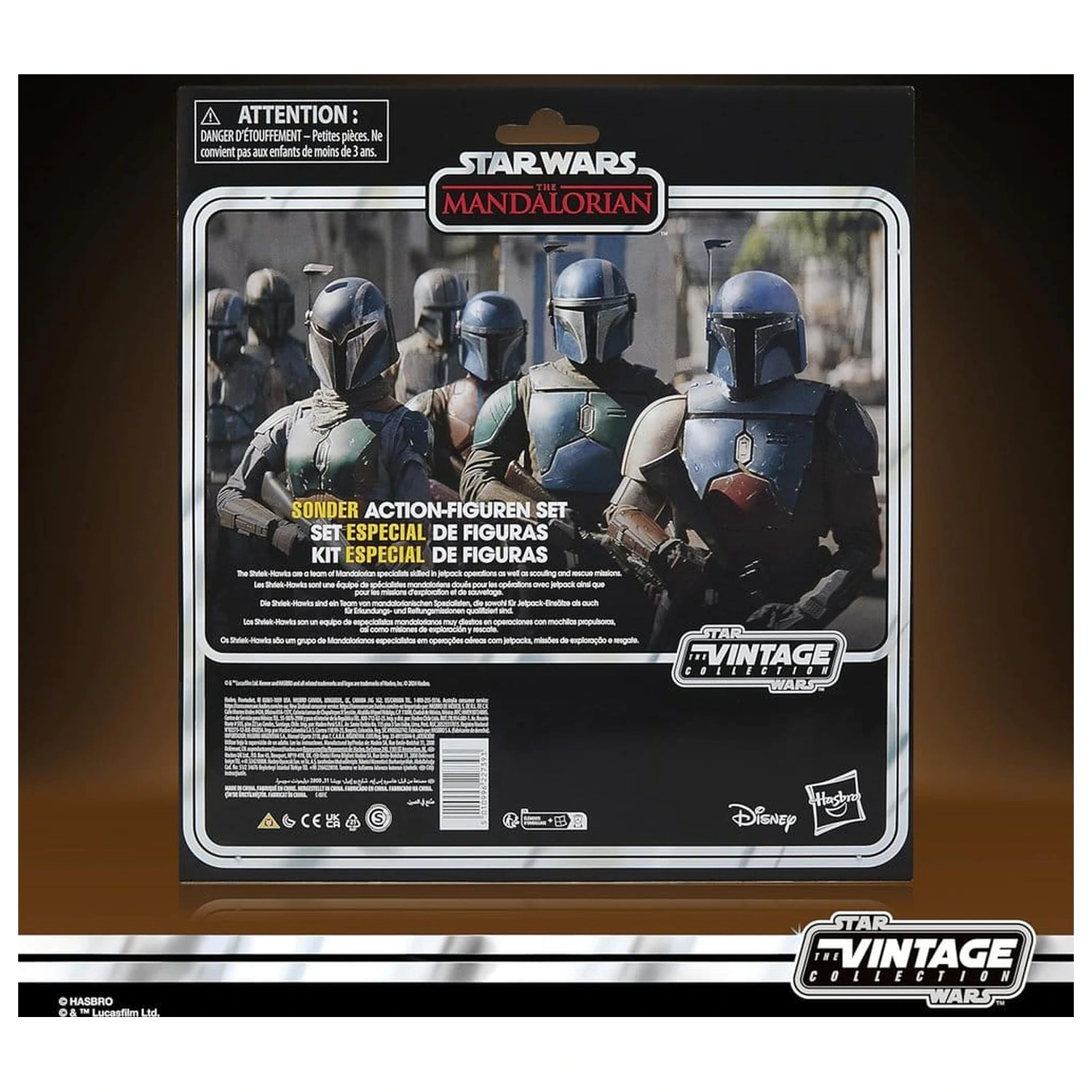 Star Wars The Mandalorian Vintage Collection akcija figura 4-paket Mandalorian Shriek-Hawk 10 cm fotografija izdelka