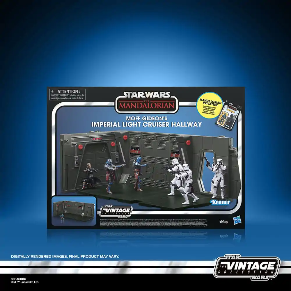Star Wars: The Mandalorian Vintage Collection Tantive IV Hodnik s figurico Mandalorian Privateer 10 cm fotografija izdelka