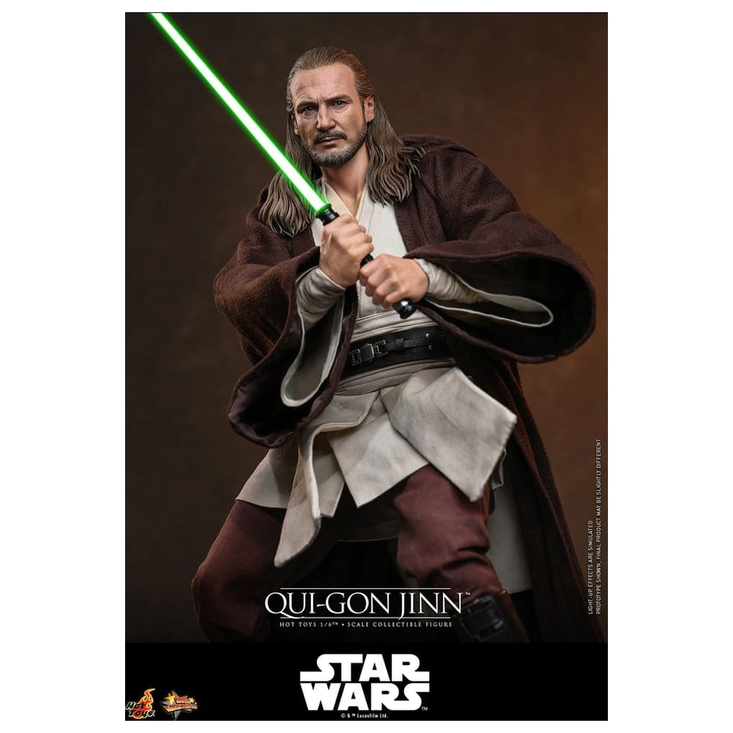 Star Wars: The Phantom Menace Movie Masterpiece akcijska figura 1/6 Qui-Gon Jinn (Artisan Edition) Hot Toys Exclusive 32 cm fotografija izdelka