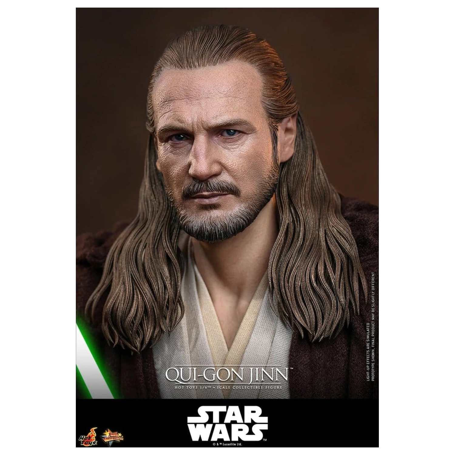 Star Wars: The Phantom Menace Movie Masterpiece akcijska figura 1/6 Qui-Gon Jinn (Artisan Edition) Hot Toys Exclusive 32 cm fotografija izdelka