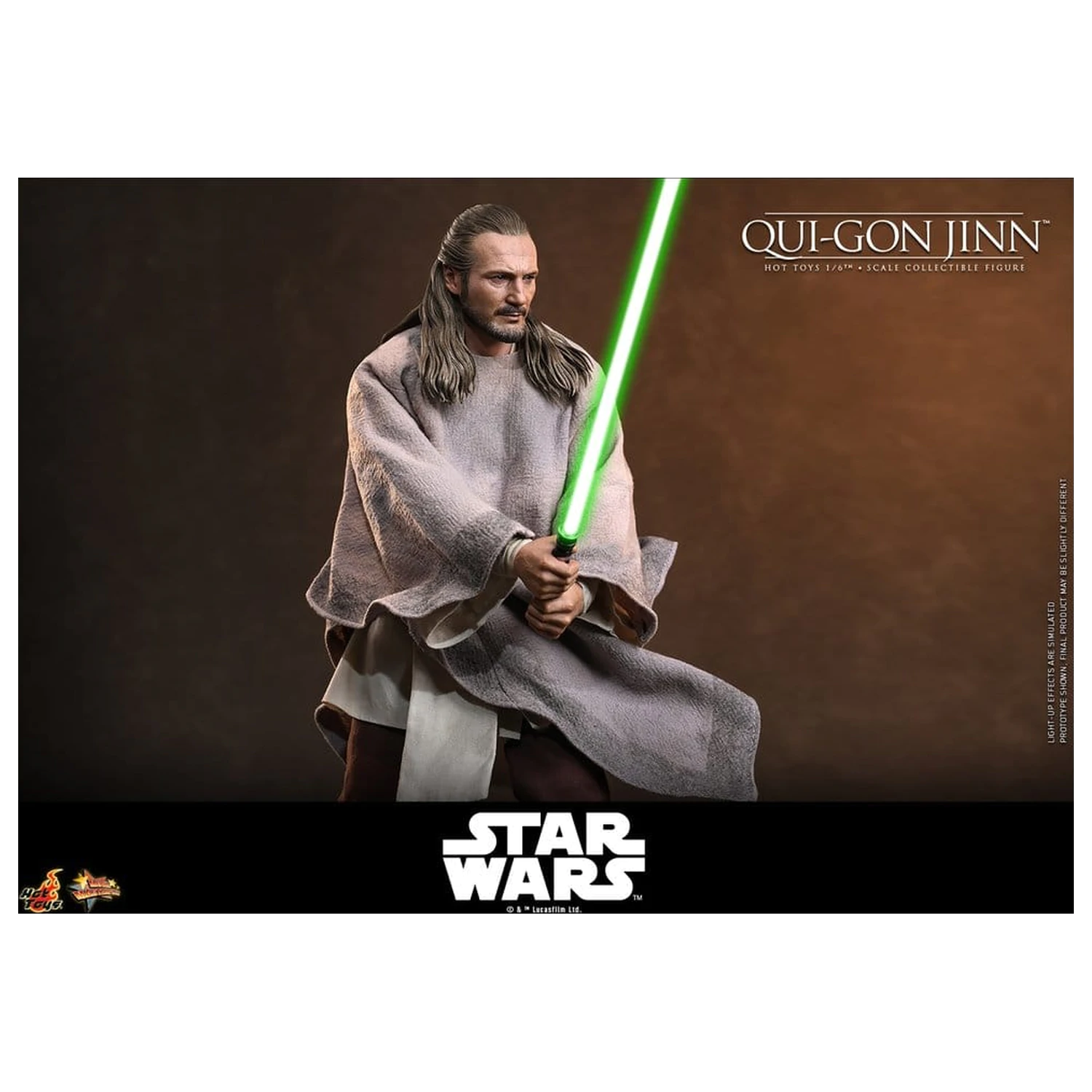 Star Wars: The Phantom Menace Movie Masterpiece akcijska figura 1/6 Qui-Gon Jinn (Artisan Edition) Hot Toys Exclusive 32 cm fotografija izdelka