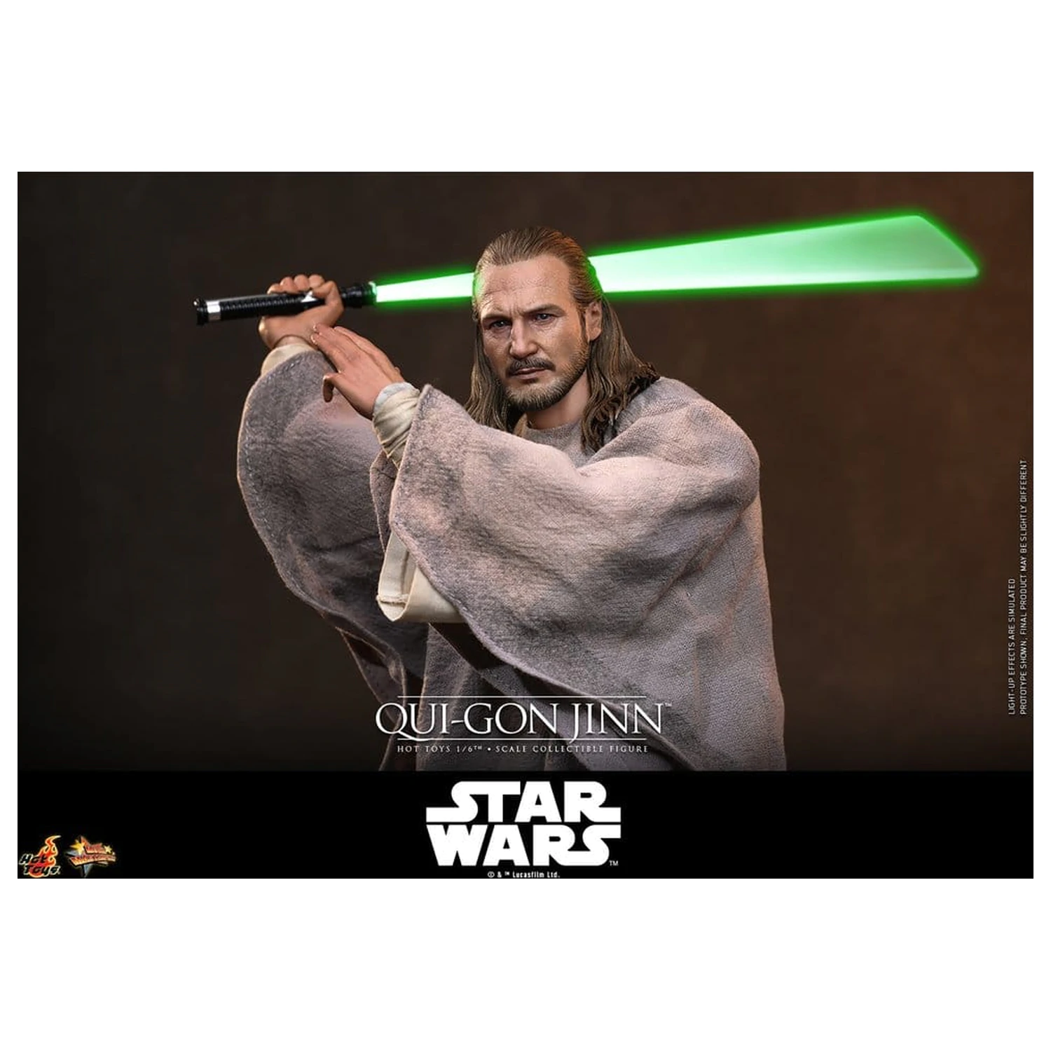 Star Wars: The Phantom Menace Movie Masterpiece akcijska figura 1/6 Qui-Gon Jinn (Artisan Edition) Hot Toys Exclusive 32 cm fotografija izdelka