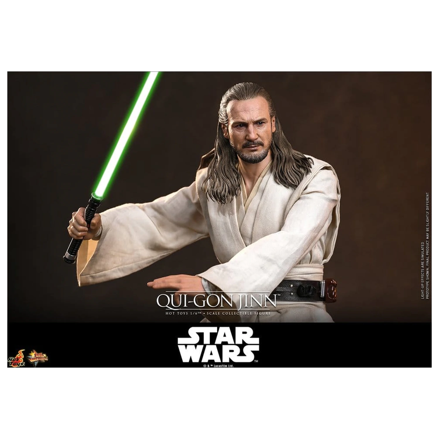 Star Wars: The Phantom Menace Movie Masterpiece akcijska figura 1/6 Qui-Gon Jinn (Artisan Edition) Hot Toys Exclusive 32 cm fotografija izdelka