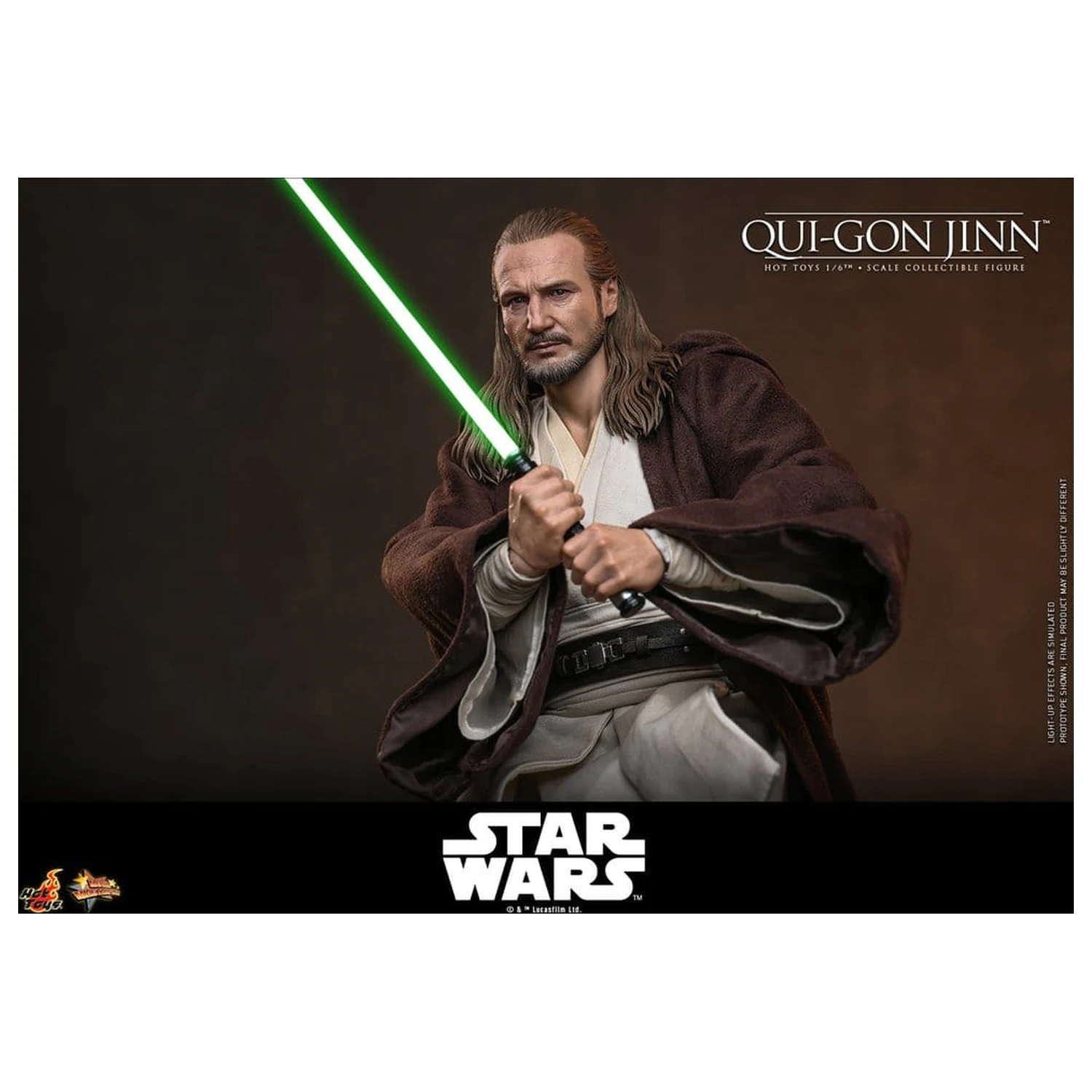 Star Wars: The Phantom Menace Movie Masterpiece akcijska figura 1/6 Qui-Gon Jinn (Artisan Edition) Hot Toys Exclusive 32 cm fotografija izdelka