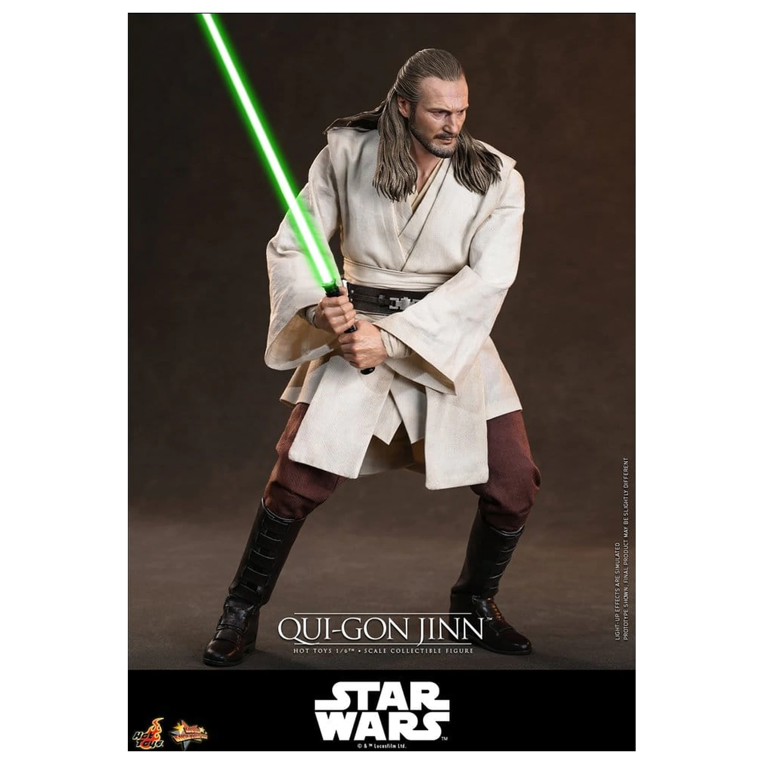 Star Wars: The Phantom Menace Movie Masterpiece akcijska figura 1/6 Qui-Gon Jinn (Artisan Edition) Hot Toys Exclusive 32 cm fotografija izdelka