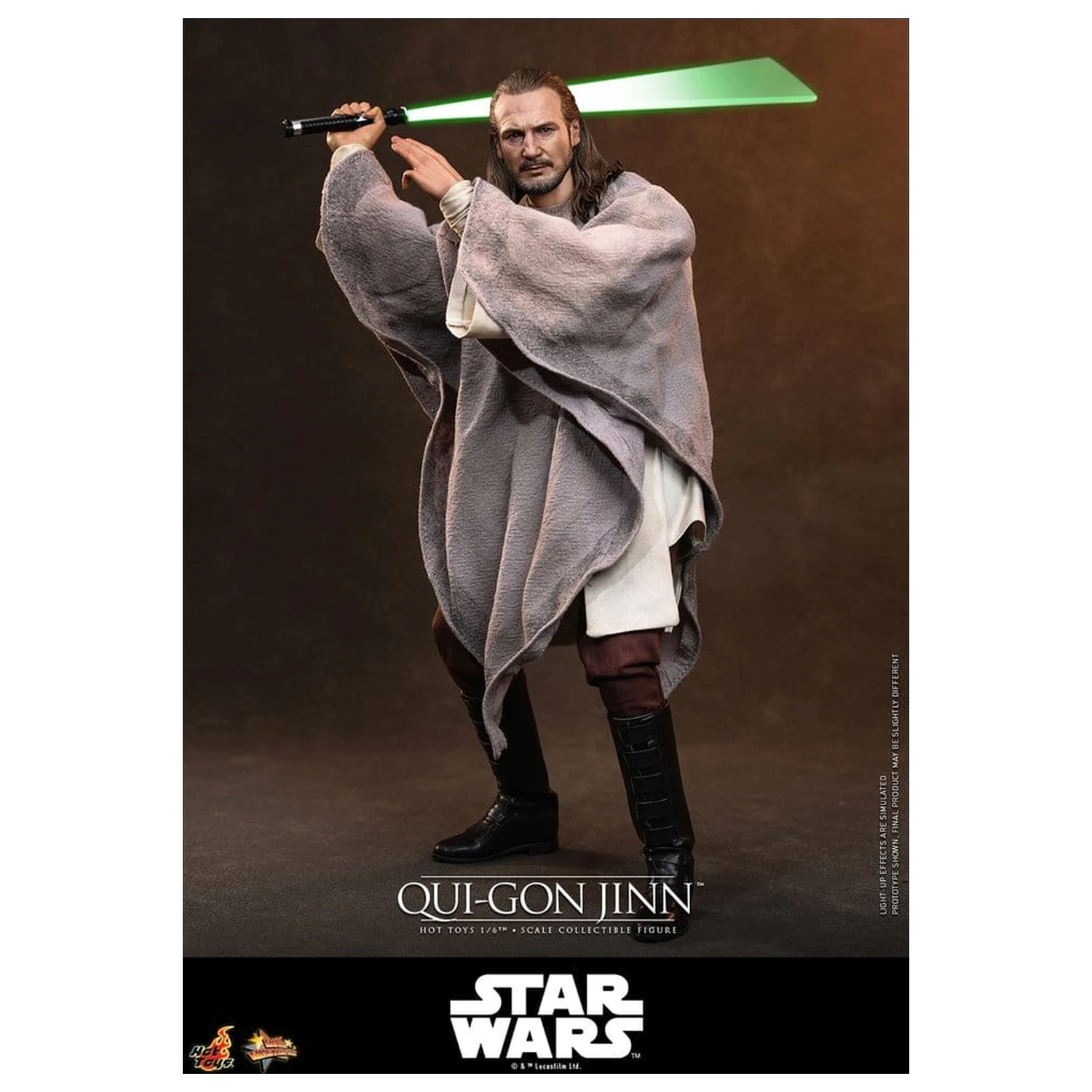 Star Wars: The Phantom Menace Movie Masterpiece akcijska figura 1/6 Qui-Gon Jinn (Artisan Edition) Hot Toys Exclusive 32 cm fotografija izdelka