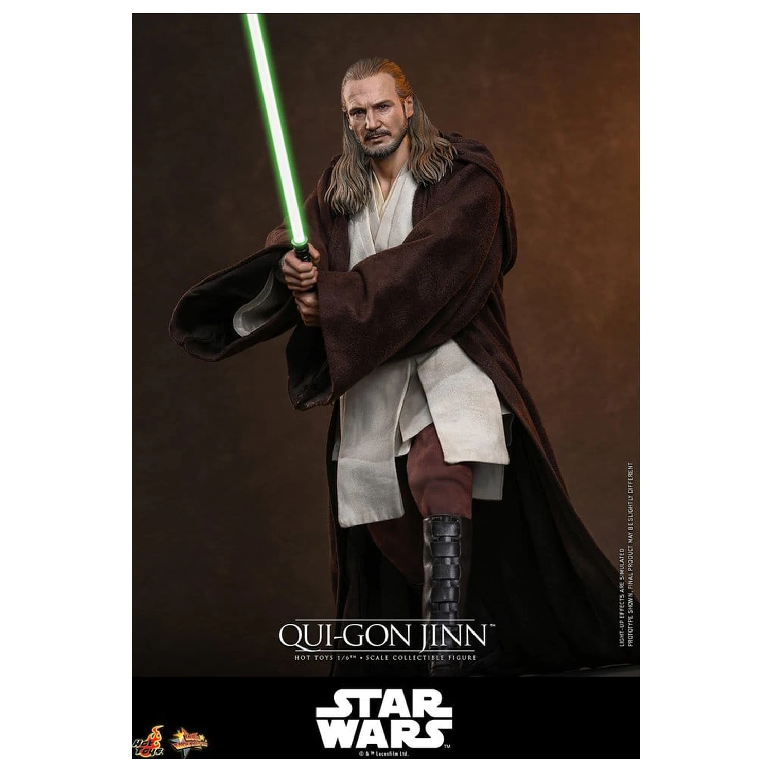 Star Wars: The Phantom Menace Movie Masterpiece akcijska figura 1/6 Qui-Gon Jinn (Artisan Edition) Hot Toys Exclusive 32 cm fotografija izdelka