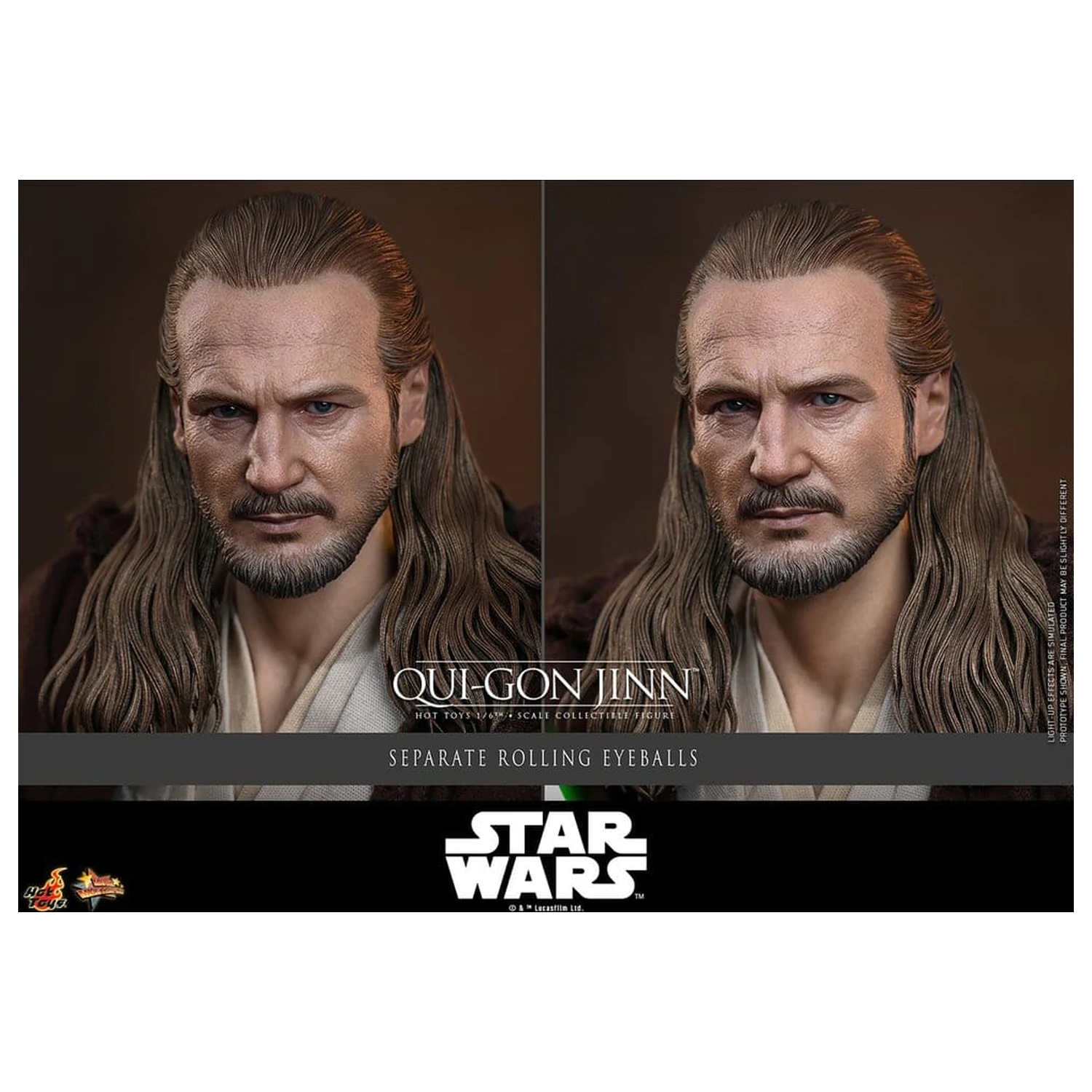 Star Wars: The Phantom Menace Movie Masterpiece akcijska figura 1/6 Qui-Gon Jinn (Artisan Edition) Hot Toys Exclusive 32 cm fotografija izdelka