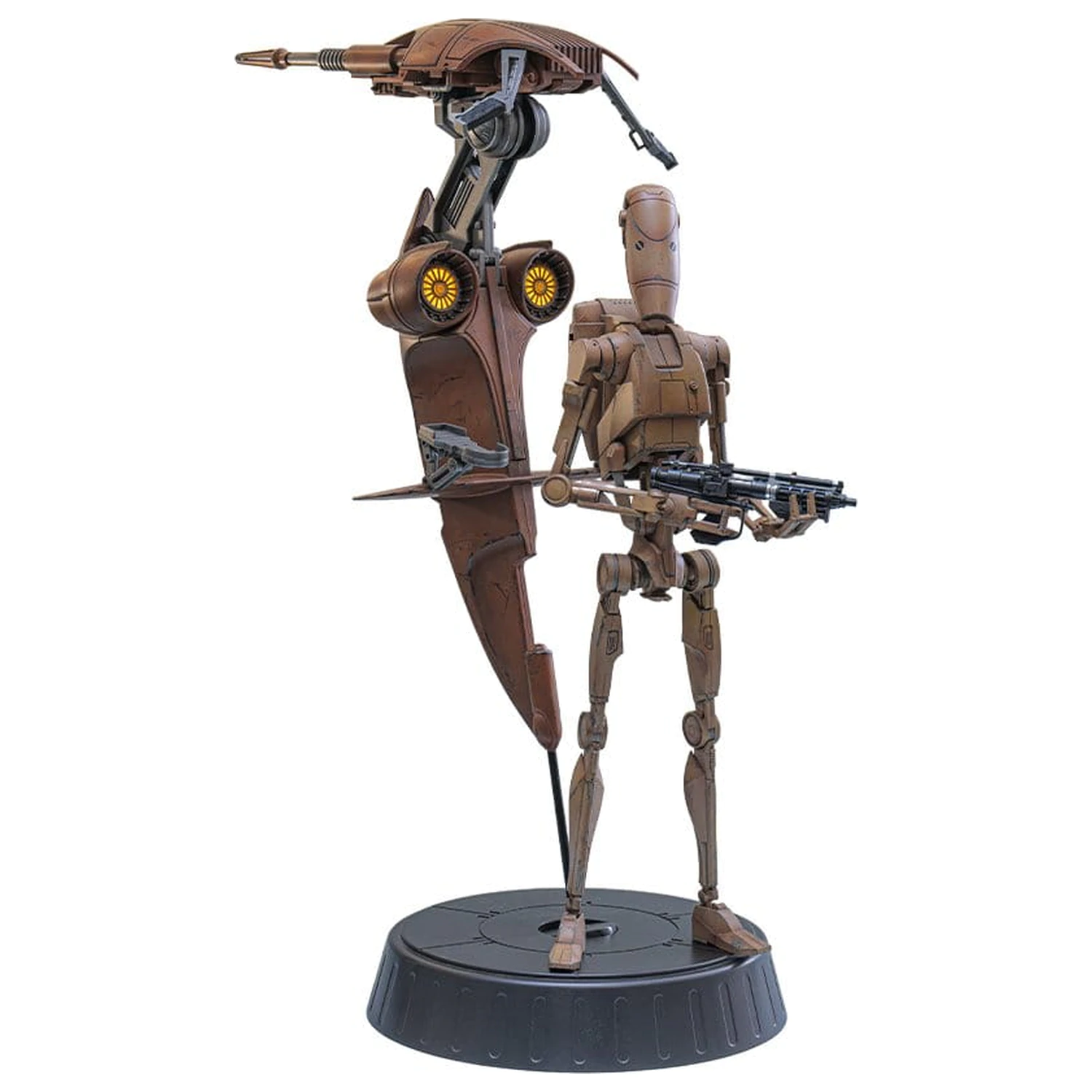 Star Wars: The Phantom Menace filmska mojstrovina set akcijskih figur 1/6 Battle Droid & STAP 32 cm fotografija izdelka