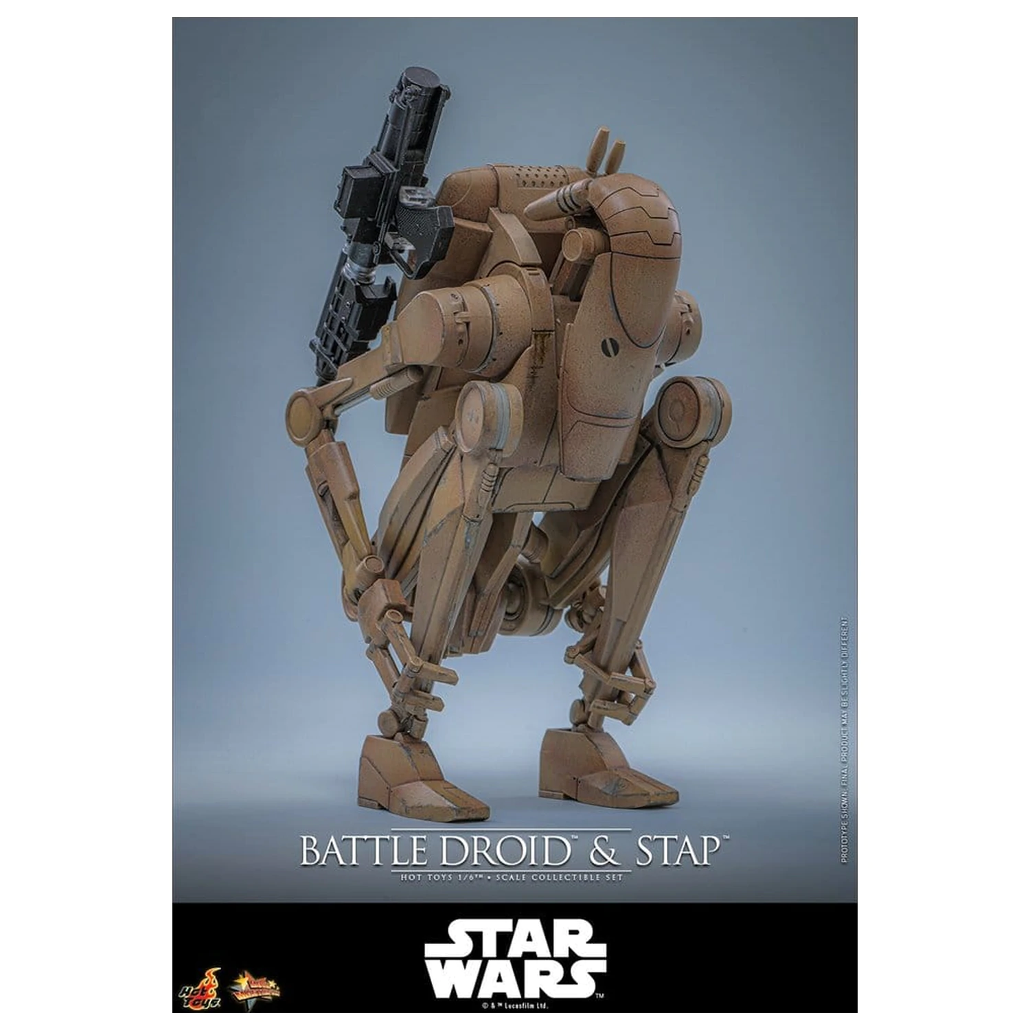 Star Wars: The Phantom Menace filmska mojstrovina set akcijskih figur 1/6 Battle Droid & STAP 32 cm fotografija izdelka