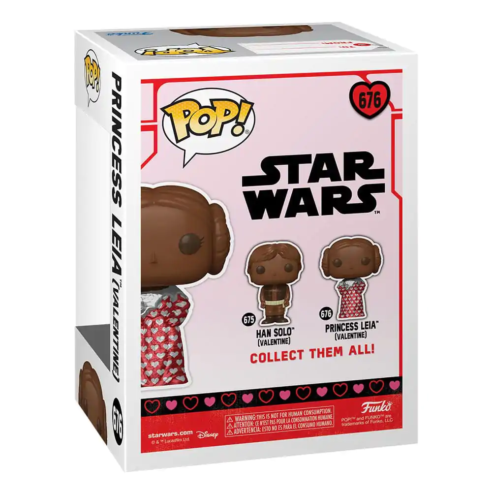 Star Wars Valentines POP! Vinil Figura Leia (Val Choc) 9 cm fotografija izdelka