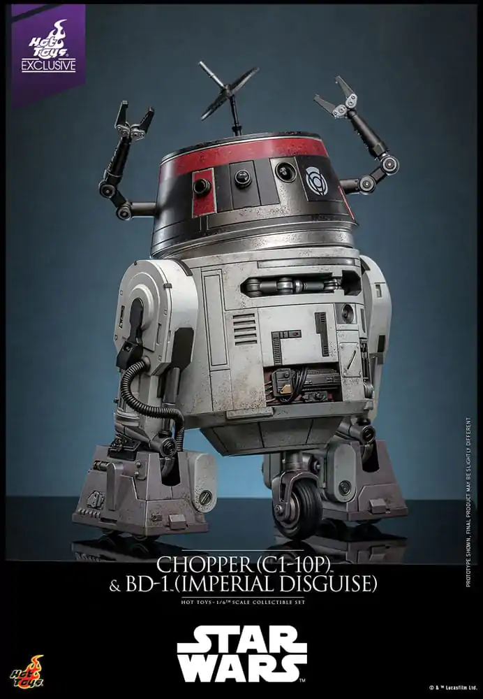 Star Wars Set akcijskih figur 1/6 Chopper (C1-10P™) in BD-1™ (Imperial Disguise) 18 cm in 8 cm fotografija izdelka