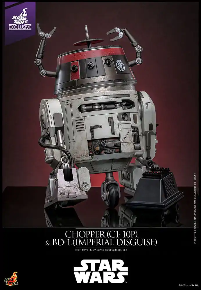 Star Wars Set akcijskih figur 1/6 Chopper (C1-10P™) in BD-1™ (Imperial Disguise) 18 cm in 8 cm fotografija izdelka