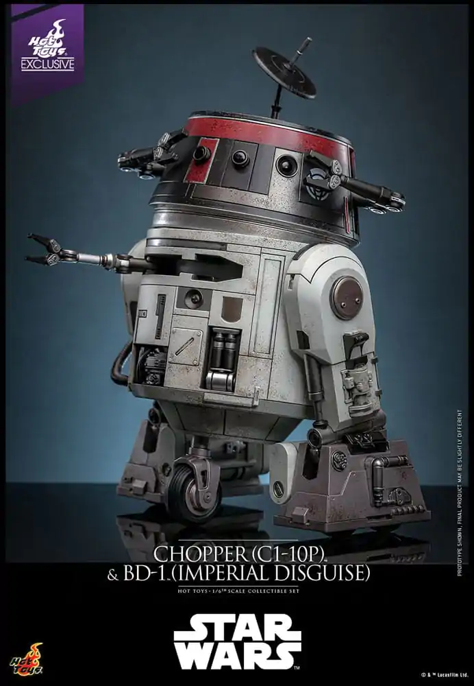 Star Wars Set akcijskih figur 1/6 Chopper (C1-10P™) in BD-1™ (Imperial Disguise) 18 cm in 8 cm fotografija izdelka