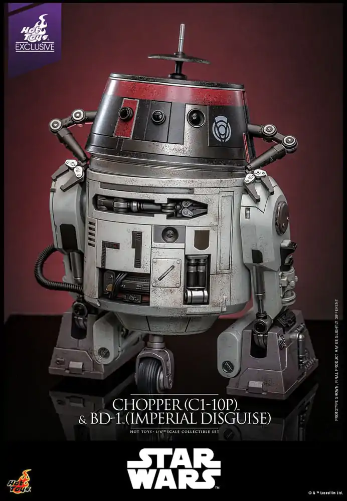 Star Wars Set akcijskih figur 1/6 Chopper (C1-10P™) in BD-1™ (Imperial Disguise) 18 cm in 8 cm fotografija izdelka