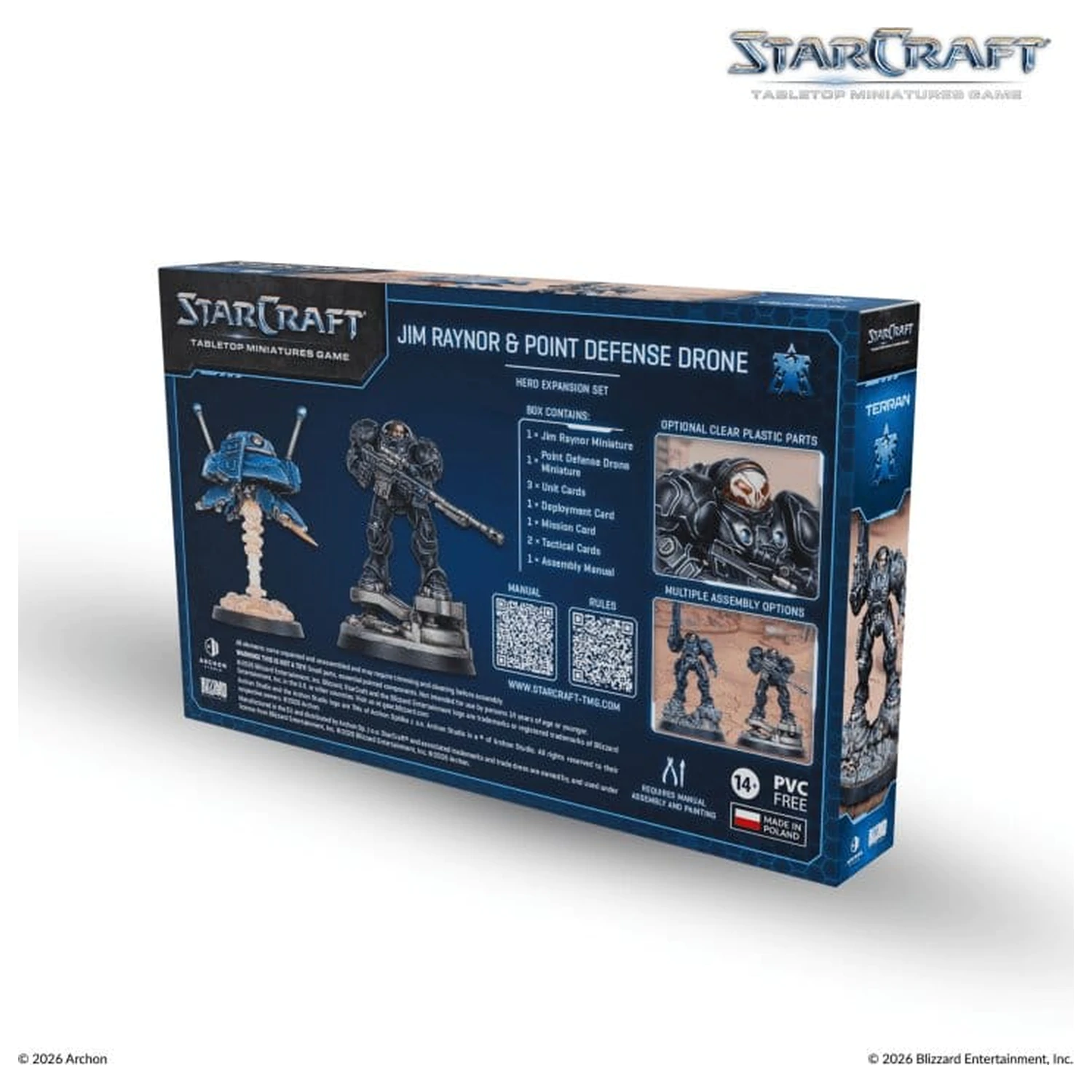 StarCraft TMG Hero Set za razširitev Terran: Jim Raynor & Point Defense Drone fotografija izdelka