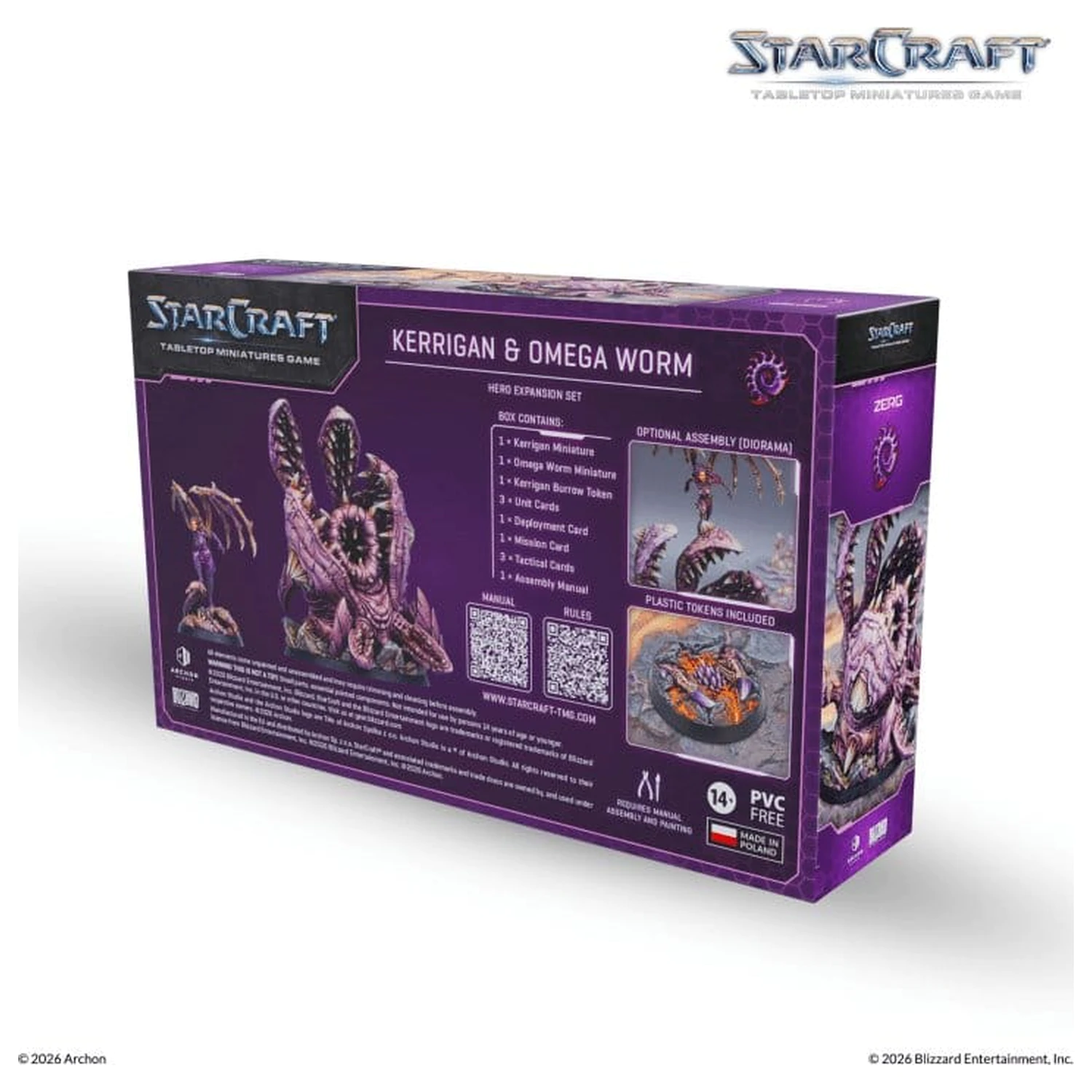 StarCraft TMG Razširitveni komplet Hero Zerg: Kerrigan & Omega Worm fotografija izdelka