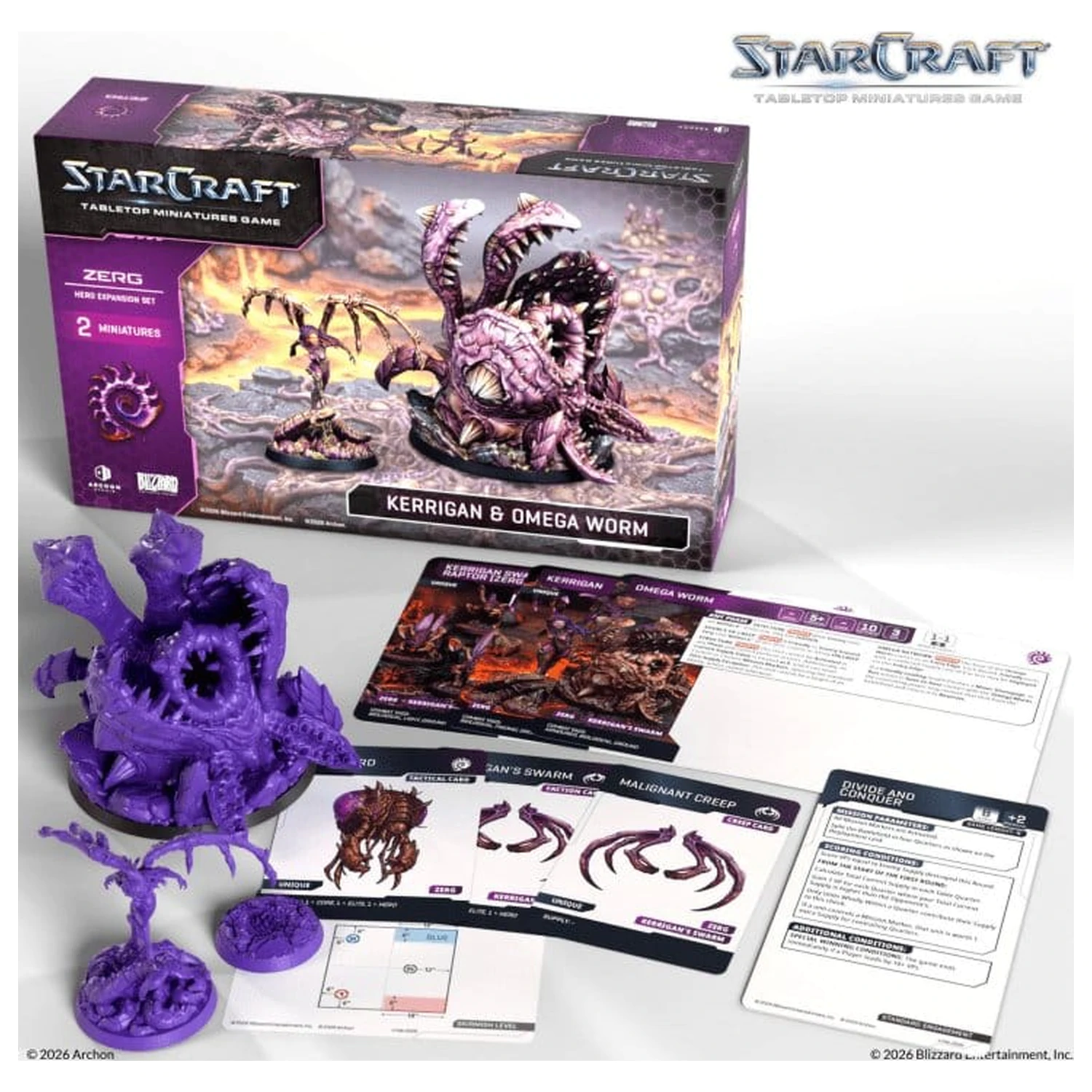 StarCraft TMG Razširitveni komplet Hero Zerg: Kerrigan & Omega Worm fotografija izdelka