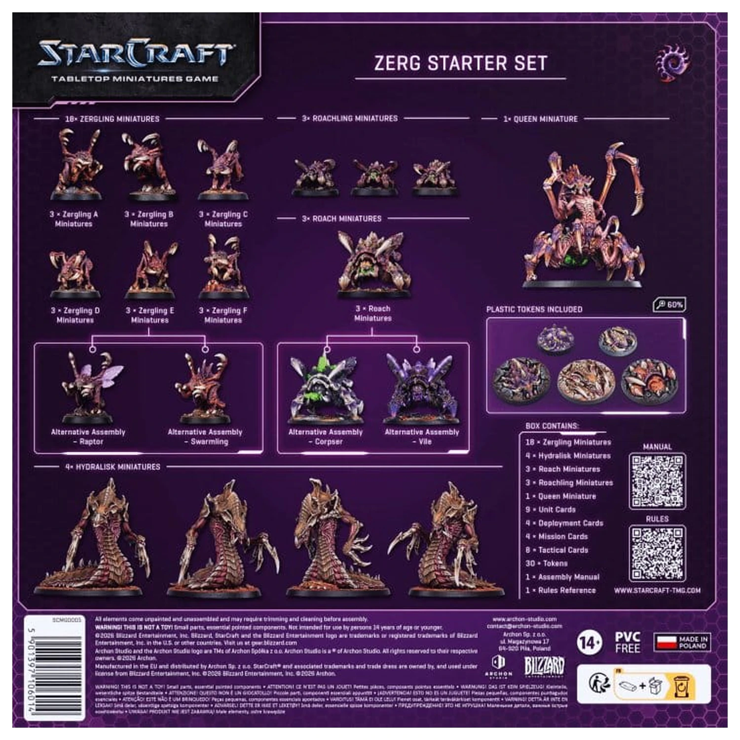 StarCraft TMG začetni komplet Zerg fotografija izdelka