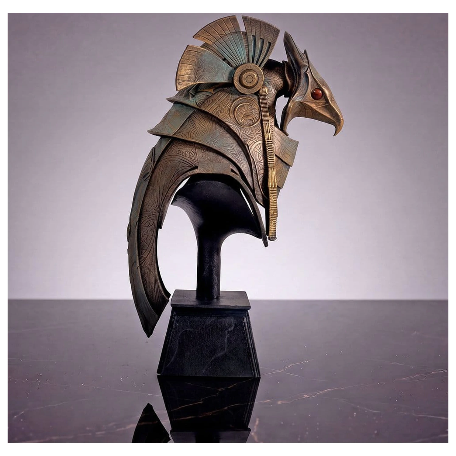 Stargate namizna replika čelade Horus Guard čelada 15 cm fotografija izdelka