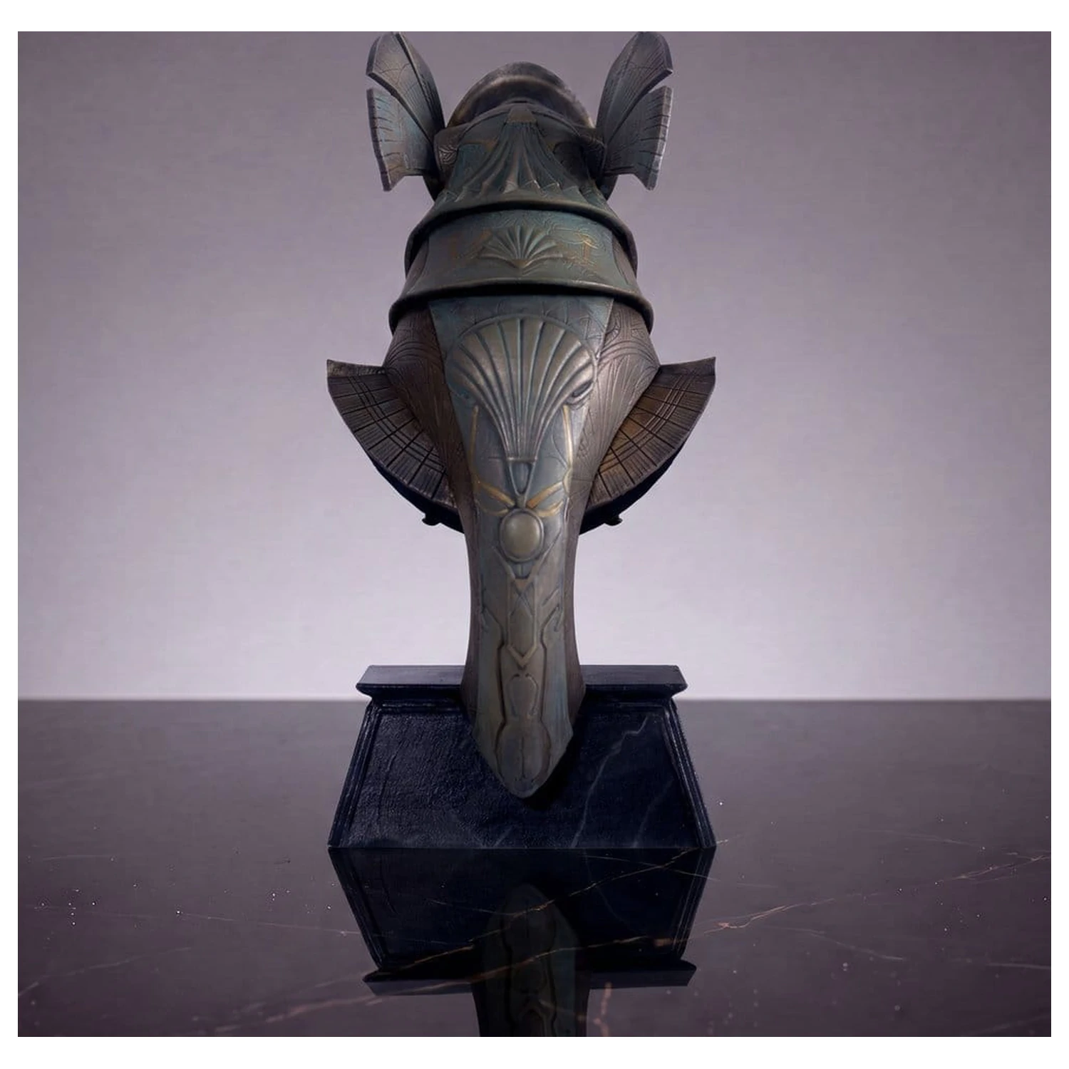 Stargate namizna replika čelade Horus Guard čelada 15 cm fotografija izdelka
