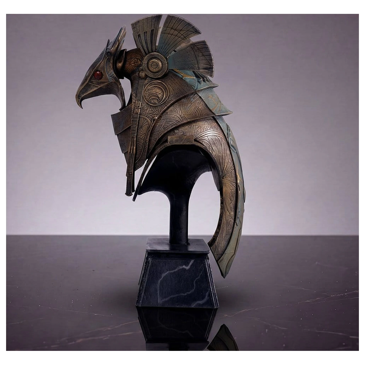 Stargate namizna replika čelade Horus Guard čelada 15 cm fotografija izdelka
