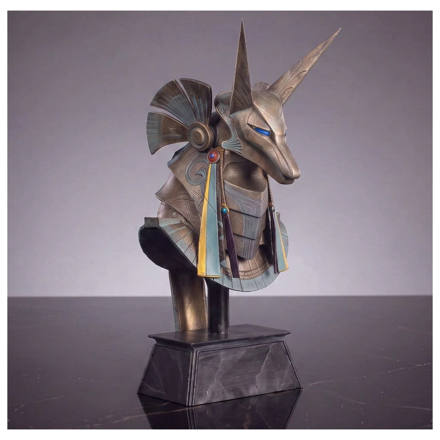 Stargate Replika namizne replike čelade Jackal Guard Helmet Anubis 15 cm fotografija izdelka