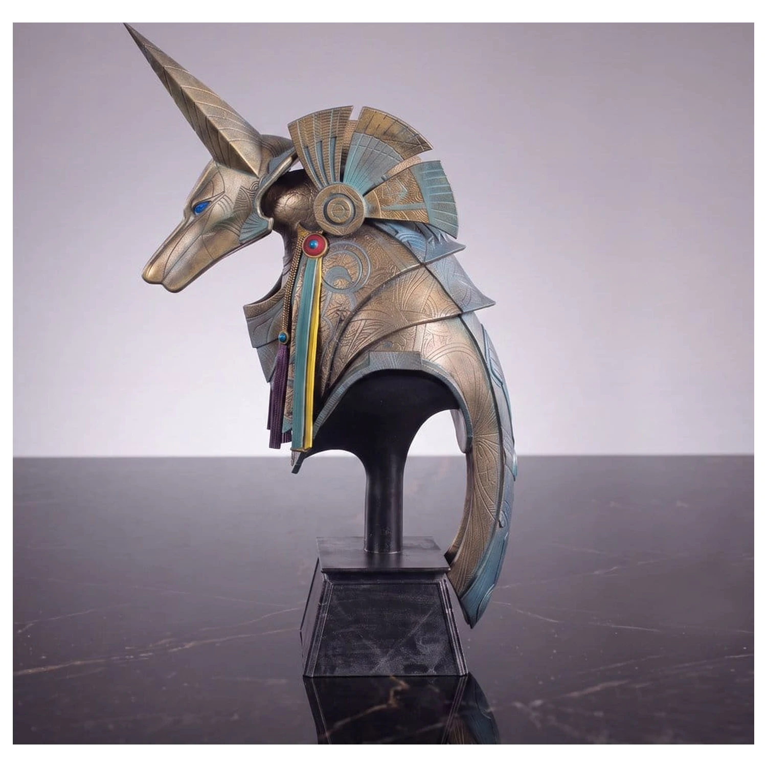 Stargate Replika namizne replike čelade Jackal Guard Helmet Anubis 15 cm fotografija izdelka